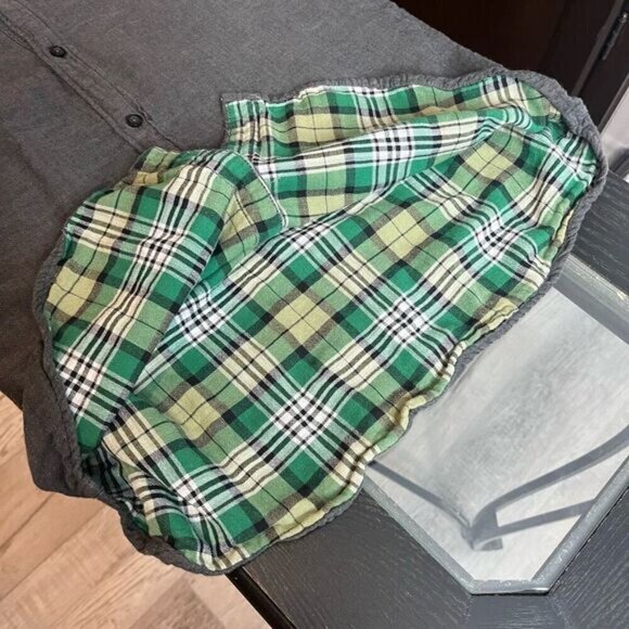 Joe's Jeans Men's Chambray Plaid Long Sleeve Button Up Shirt Gray Size Large - Picture 9 of 12